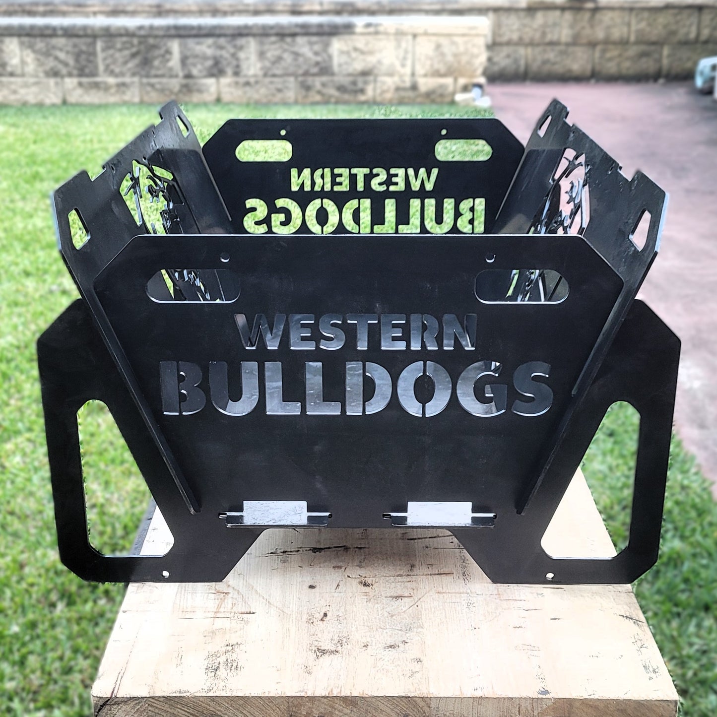 Flatpack Fire Pit | Aussie Rules Football | Western Bulldogs (Themed)