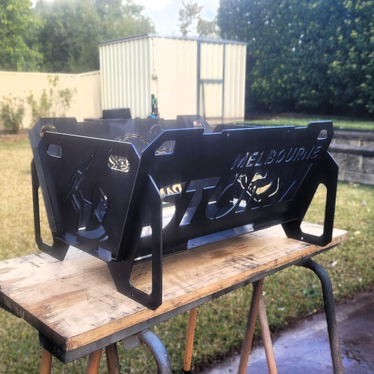 Flatpack Fire Pit | Rugby League | Melbourne Storm (Themed)