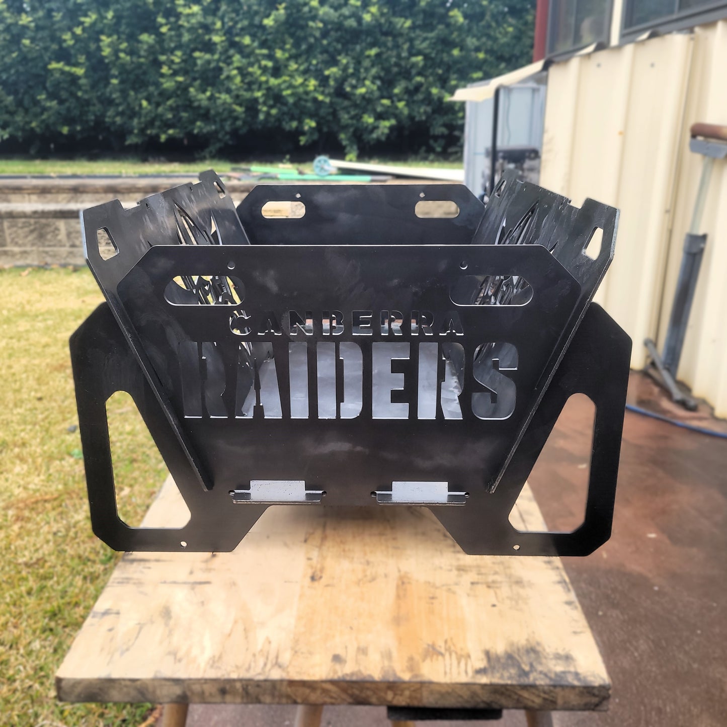 Flatpack Fire Pit | Rugby League | Canberra Raiders (Themed)
