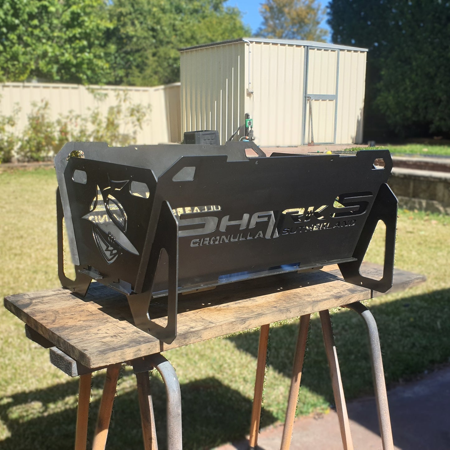 Flatpack Fire Pit | Rugby League | Cronulla Sharks (Themed)