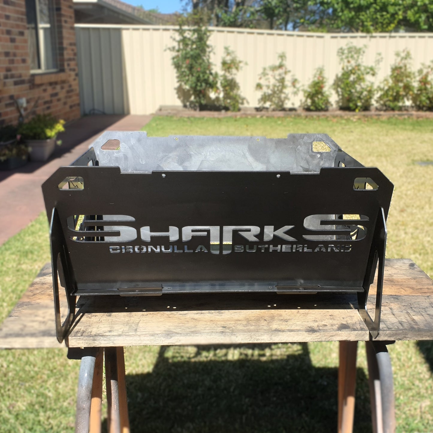 Flatpack Fire Pit | Rugby League | Cronulla Sharks (Themed)