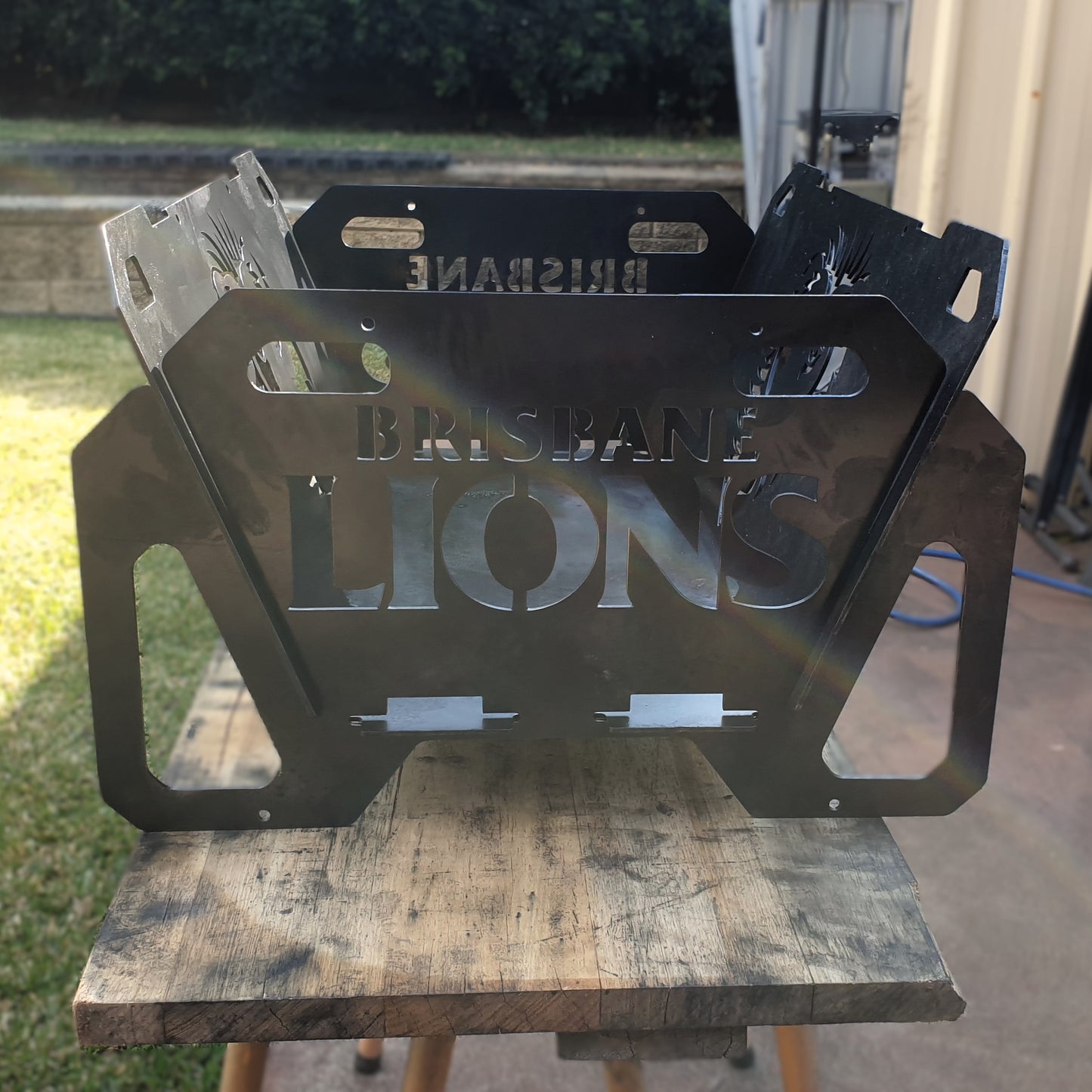 Flatpack Fire Pit | Aussie Rules Football | Brisbane Lions (Themed)