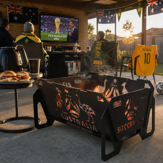 Flatpack Fire Pit | Soccer/Football | Australian Socceroos (Themed)
