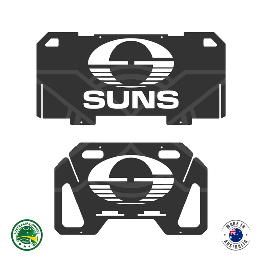 Flatpack Fire Pit | Aussie Rules Football | Gold Coast Suns (Themed)