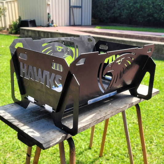 Flatpack Fire Pit | Aussie Rules Football | Hawthorn Hawks (Themed)