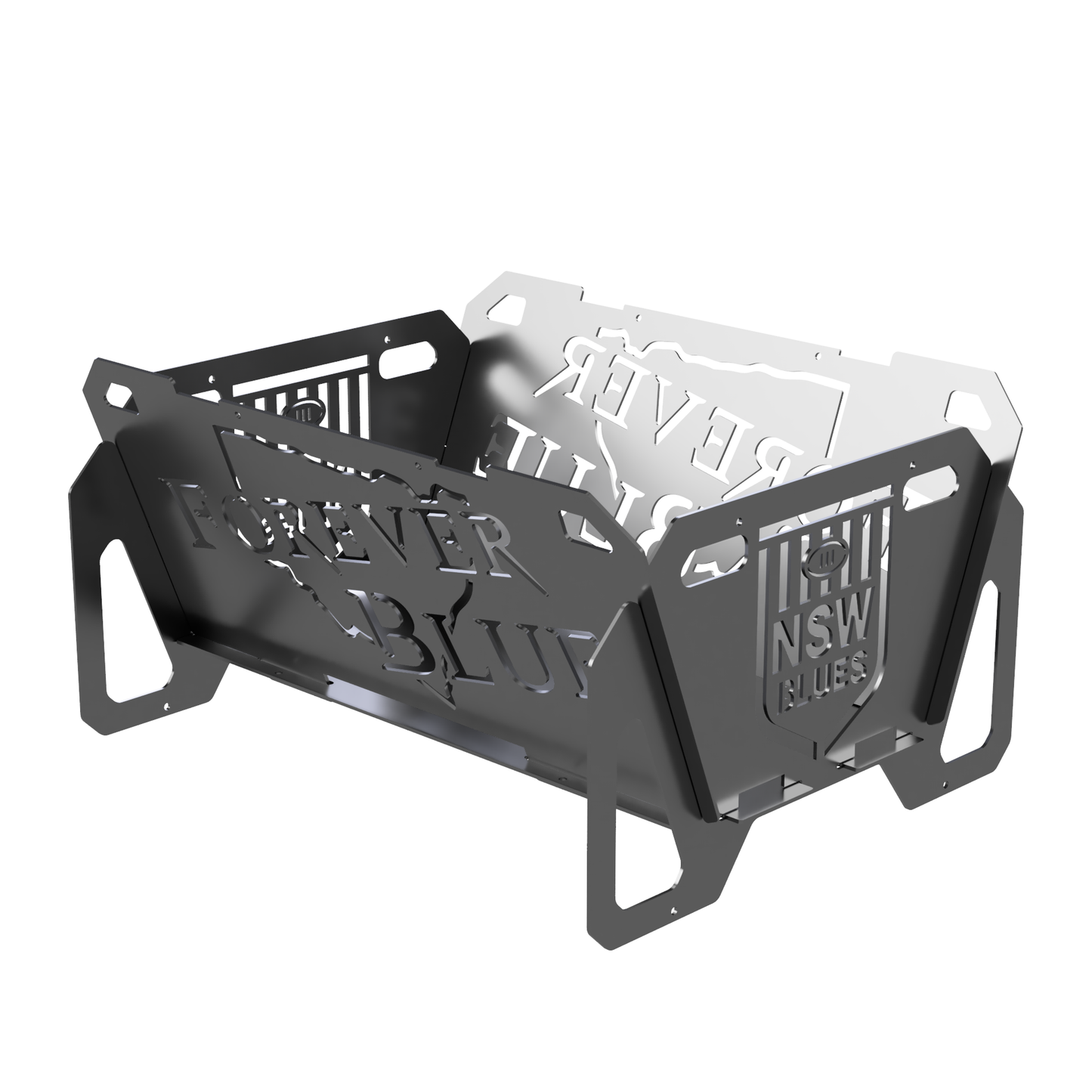 Flatpack Fire Pit | Rugby League | NSW Blues Themed (Themed)