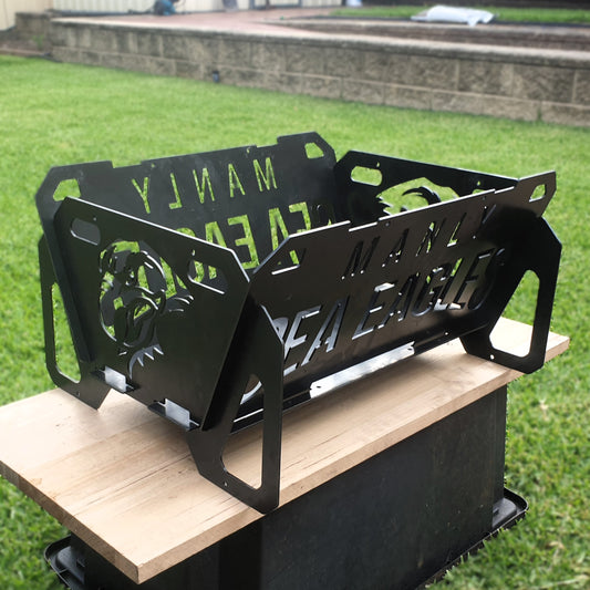Flatpack Fire Pit | Rugby League | Manly Sea Eagles Themed (Themed)