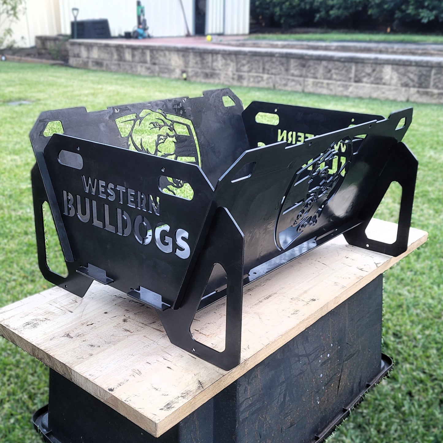 Flatpack Fire Pit | Aussie Rules Football | Western Bulldogs (Themed)