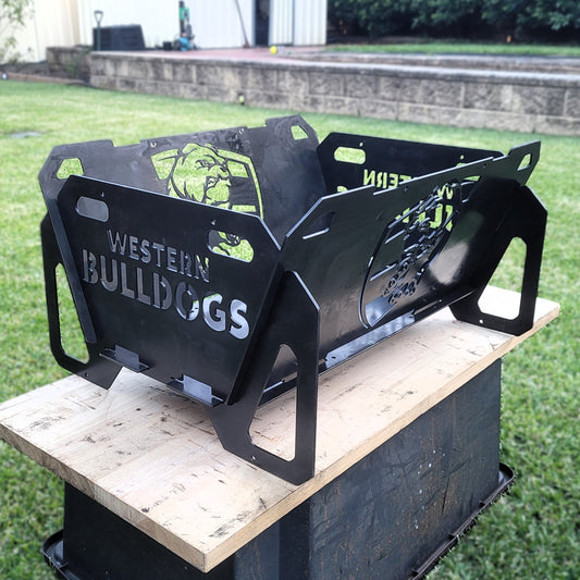Flatpack Fire Pit | Aussie Rules Football | Western Bulldogs (Themed)