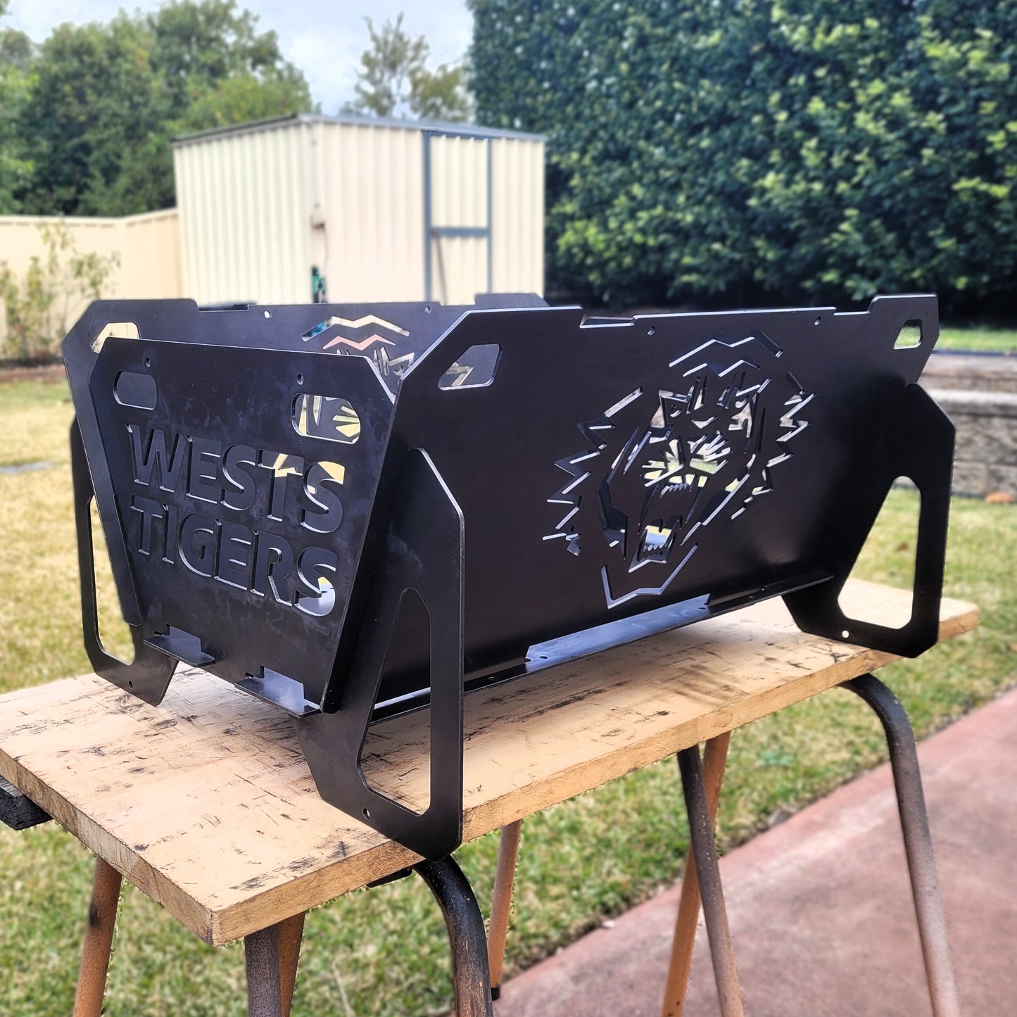 Flatpack Fire Pit | Rugby League | Wests Tigers (Themed)