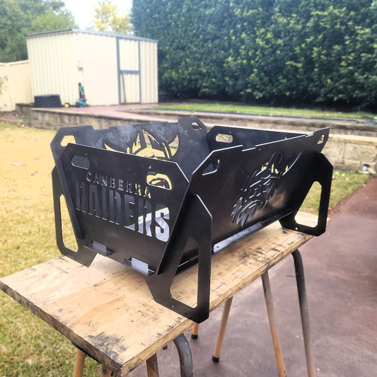 Flatpack Fire Pit | Rugby League | Canberra Raiders (Themed)
