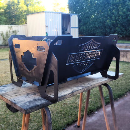 Flatpack Fire Pit | Motorsports | Harley Davidson Motorcycles (Themed)