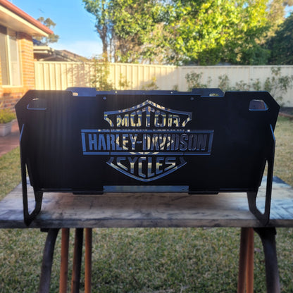 Flatpack Fire Pit | Motorsports | Harley Davidson Motorcycles (Themed)