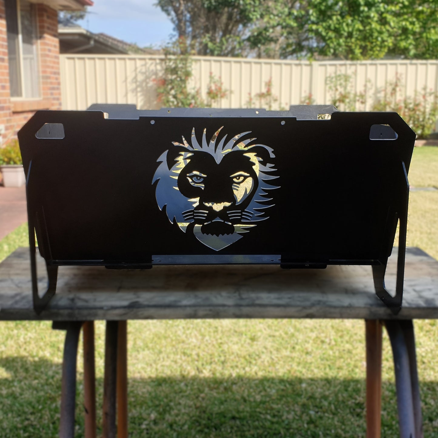 Flatpack Fire Pit | Aussie Rules Football | Brisbane Lions (Themed)