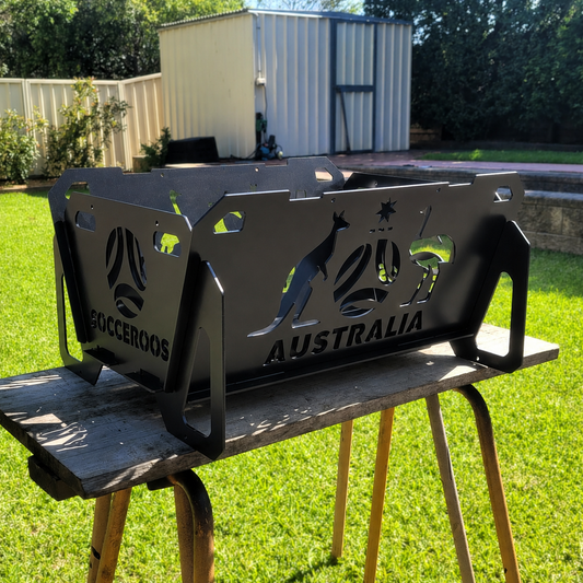 Flatpack Fire Pit | Soccer/Football | Australian Socceroos (Themed)