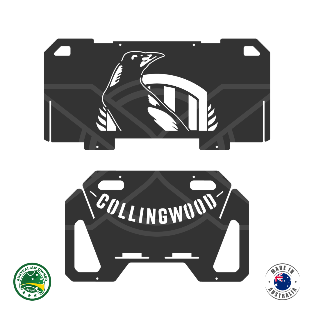 Flatpack Fire Pit | Aussie Rules Football | Collingwood Magpies (Themed)