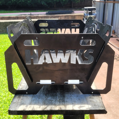 Flatpack Fire Pit | Aussie Rules Football | Hawthorn Hawks (Themed)