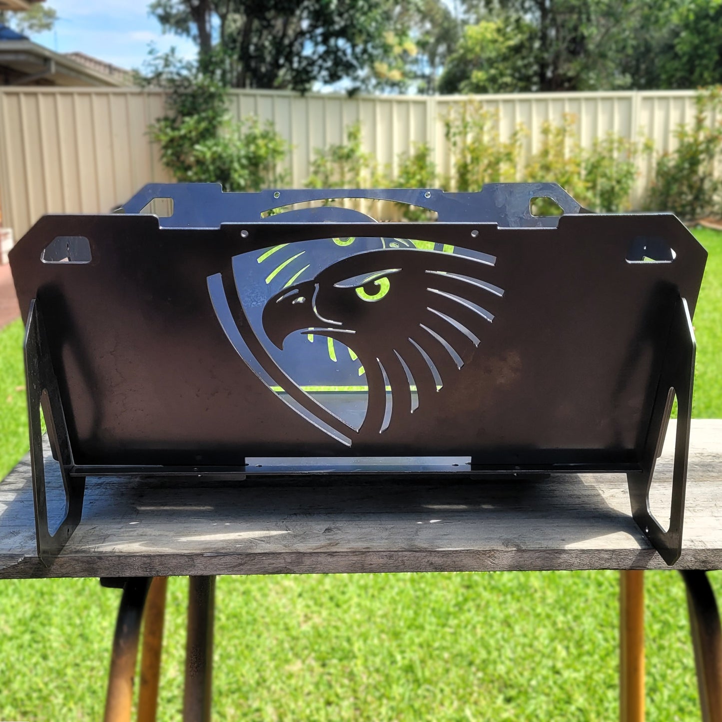 Flatpack Fire Pit | Aussie Rules Football | Hawthorn Hawks (Themed)