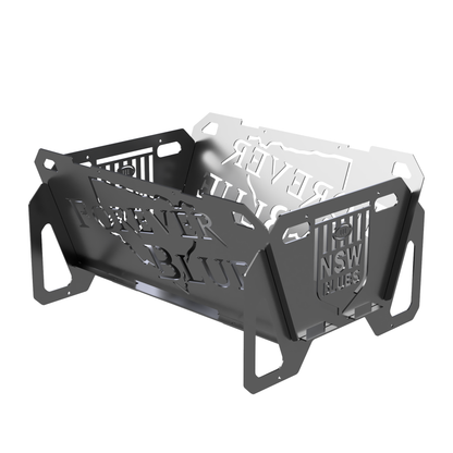 Flatpack Fire Pit | Rugby League | NSW Blues Themed (Themed)