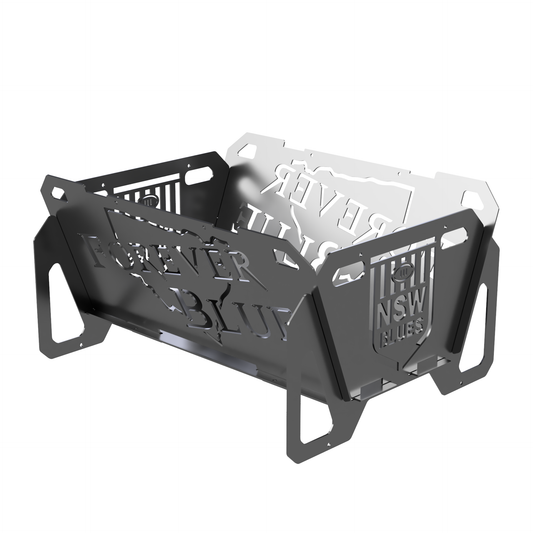 Flatpack Fire Pit | Rugby League | NSW Blues Themed (Themed)