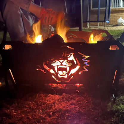 Flatpack Fire Pit | Rugby League | Wests Tigers (Themed)